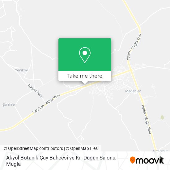 Akyol Botanik Çay Bahcesi ve Kır Düğün Salonu map