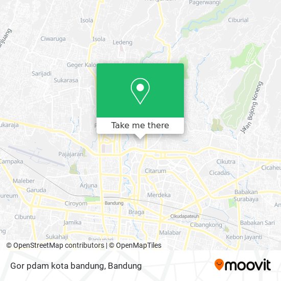 Gor pdam kota bandung map