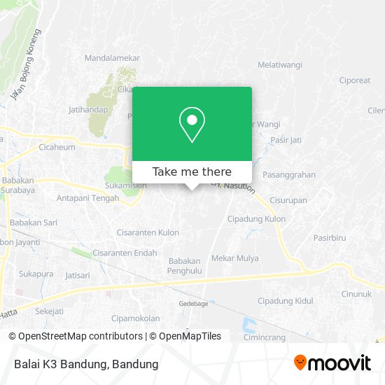 Balai K3 Bandung map