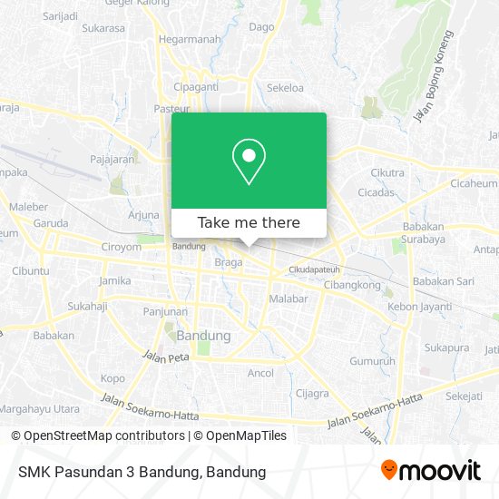 SMK Pasundan 3 Bandung map