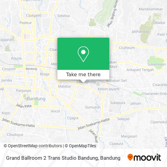 Grand Ballroom 2 Trans Studio Bandung map