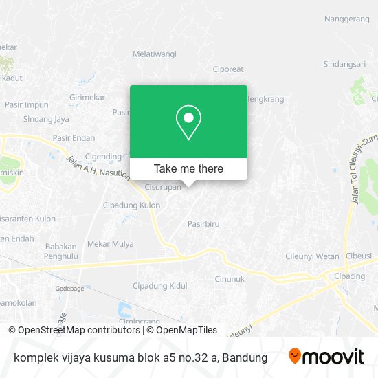 komplek vijaya kusuma blok a5 no.32 a map