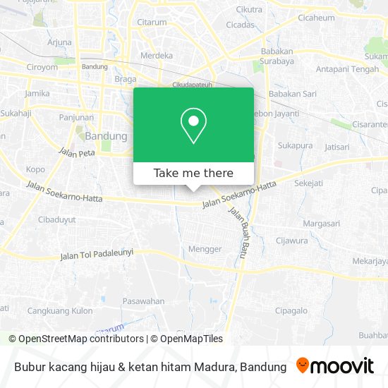 Bubur kacang hijau & ketan hitam Madura map