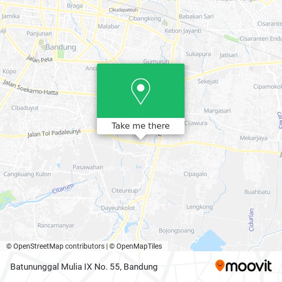 Batununggal Mulia IX No. 55 map