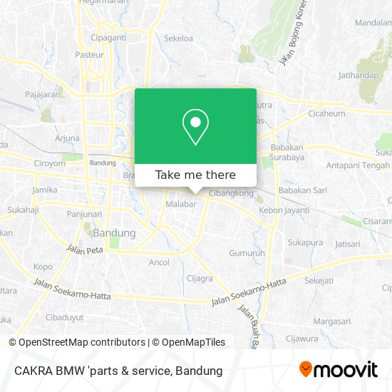 CAKRA BMW 'parts & service map