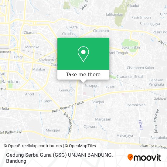 Gedung Serba Guna (GSG) UNJANI BANDUNG map