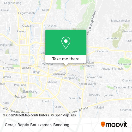 Gereja Baptis Batu zaman map