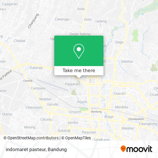 indomaret pasteur map