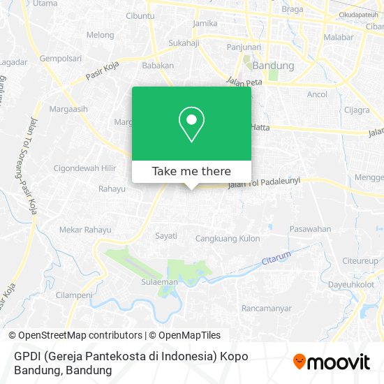 GPDI (Gereja Pantekosta di Indonesia) Kopo Bandung map