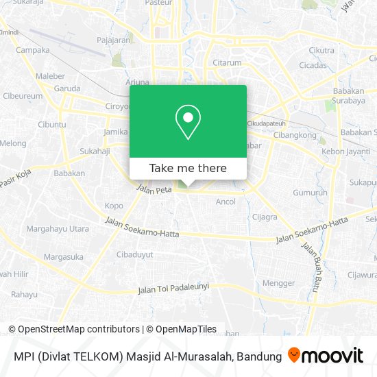 MPI (Divlat TELKOM) Masjid Al-Murasalah map