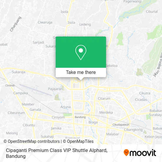 Cipaganti Premium Class VIP Shuttle Alphard map