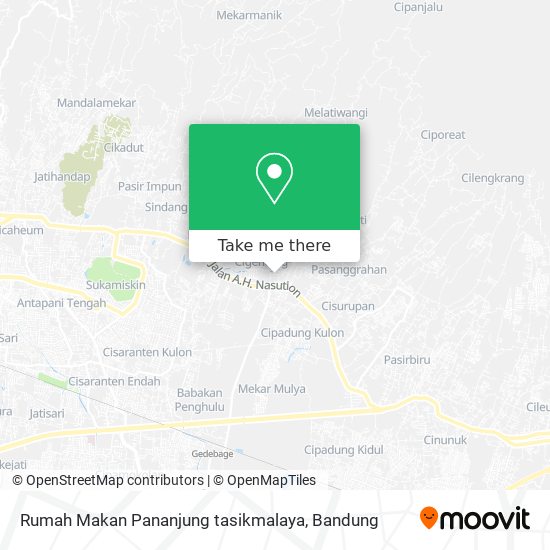 Rumah Makan Pananjung tasikmalaya map
