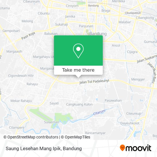 Saung Lesehan Mang Ipik map