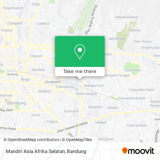 Mandiri Asia Afrika Selatan map