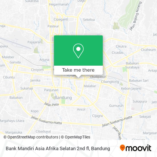 Bank Mandiri Asia Afrika Selatan 2nd fl map