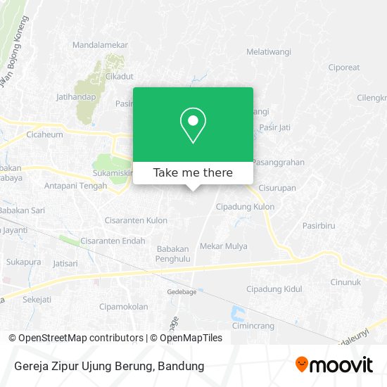 Gereja Zipur Ujung Berung map