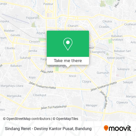 Sindang Reret - Destiny Kantor Pusat map