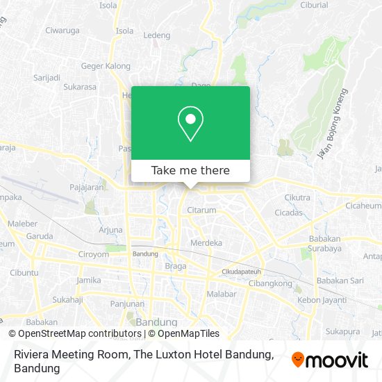 Riviera Meeting Room, The Luxton Hotel Bandung map