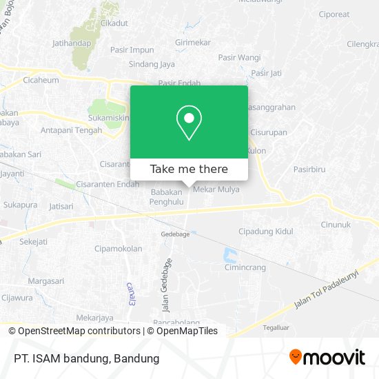 PT. ISAM bandung map