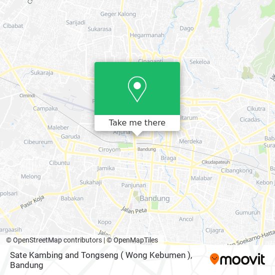 Sate Kambing and Tongseng ( Wong Kebumen ) map