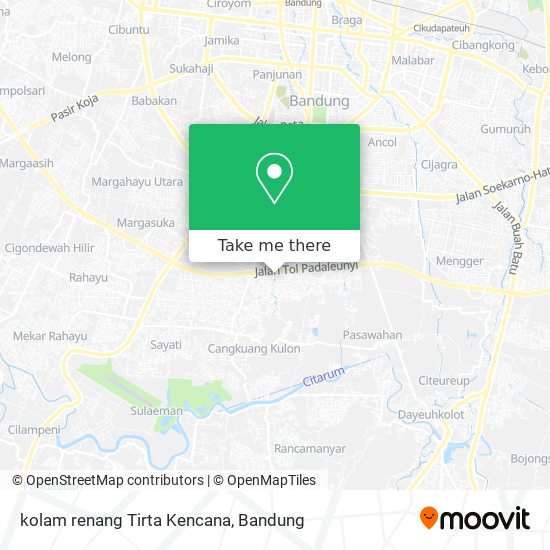 kolam renang Tirta Kencana map