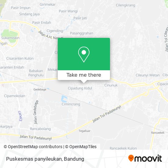 Puskesmas panyileukan map