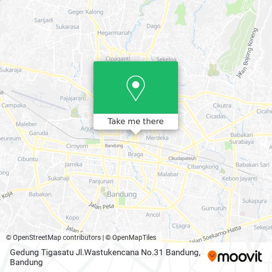 Gedung Tigasatu Jl.Wastukencana No.31 Bandung map