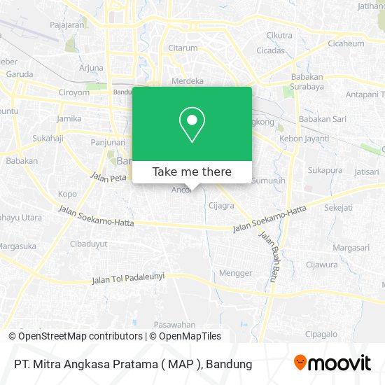 PT. Mitra Angkasa Pratama ( MAP ) map