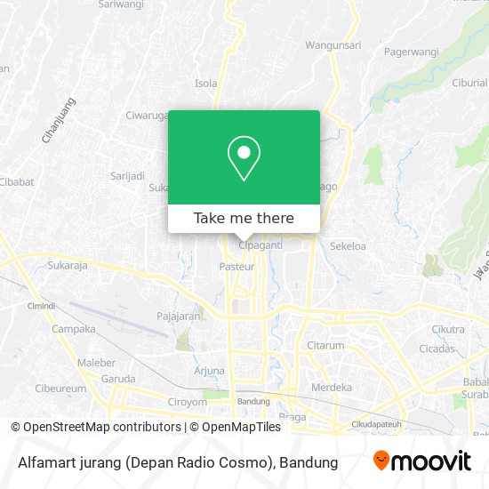 Alfamart jurang (Depan Radio Cosmo) map