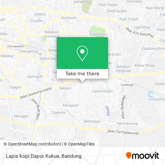 Lapis kopi Dapur Kukus map