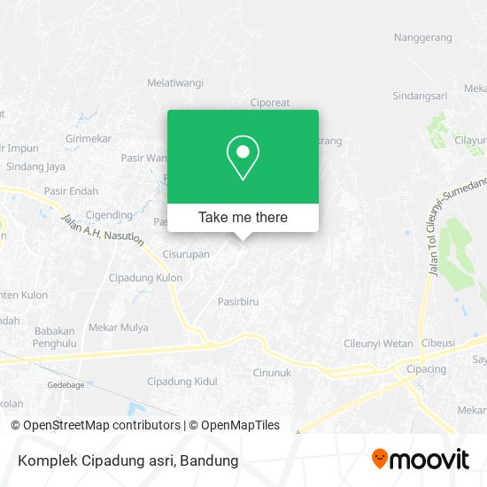 Komplek Cipadung asri map