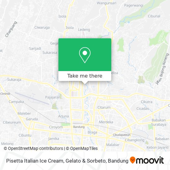 Pisetta Italian Ice Cream, Gelato & Sorbeto map