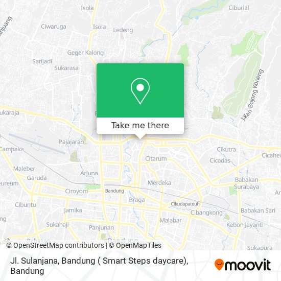 Jl. Sulanjana, Bandung ( Smart Steps daycare) map