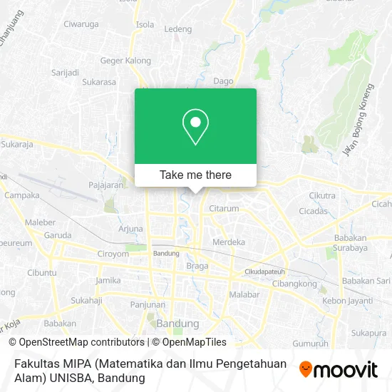 Fakultas MIPA (Matematika dan Ilmu Pengetahuan Alam) UNISBA map
