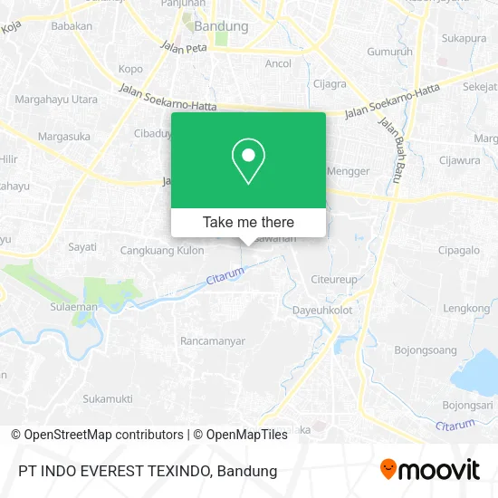 PT INDO EVEREST TEXINDO map