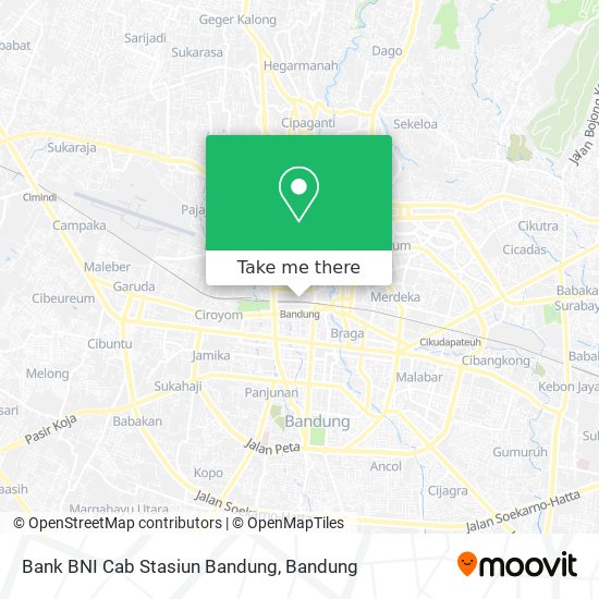 Bank BNI Cab Stasiun Bandung map