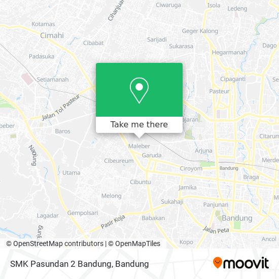 SMK Pasundan 2 Bandung map