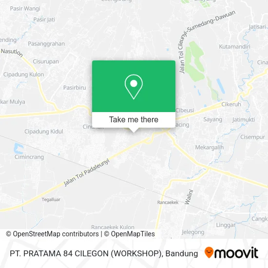 PT. PRATAMA 84 CILEGON (WORKSHOP) map