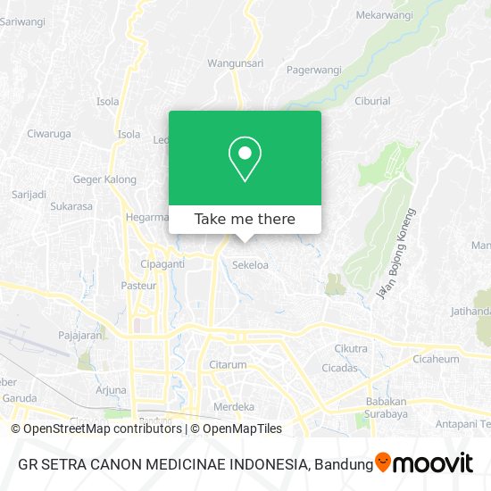 GR SETRA CANON MEDICINAE INDONESIA map