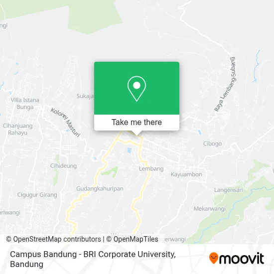 Campus Bandung - BRI Corporate University map