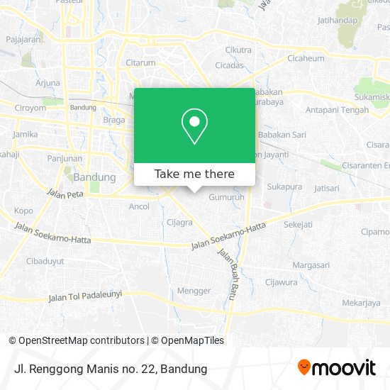 Jl. Renggong Manis no. 22 map