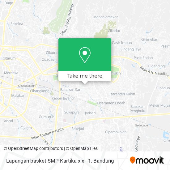 Lapangan basket SMP Kartika xix - 1 map