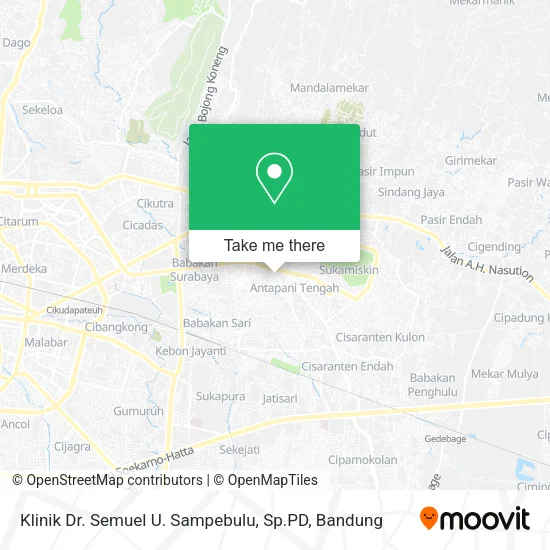 Klinik Dr. Semuel U. Sampebulu, Sp.PD map