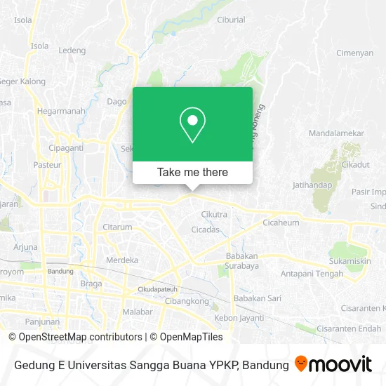 Gedung E Universitas Sangga Buana YPKP map