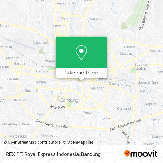 REX PT. Royal Express Indonesia map