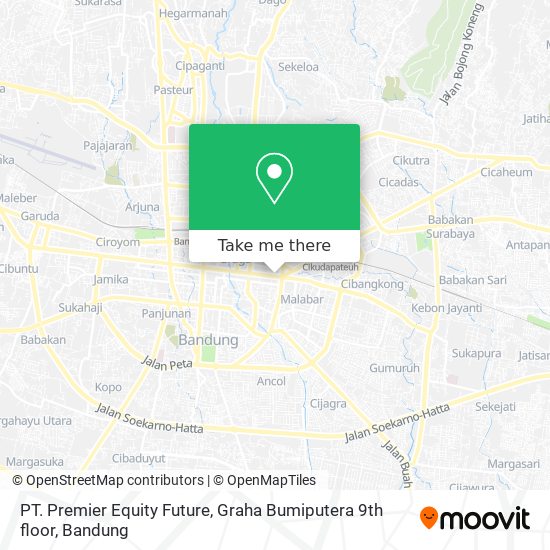 PT. Premier Equity Future, Graha Bumiputera 9th floor map