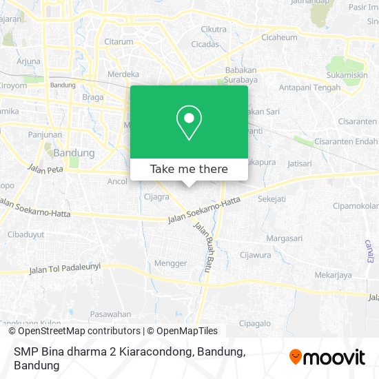 SMP Bina dharma 2
Kiaracondong, Bandung map