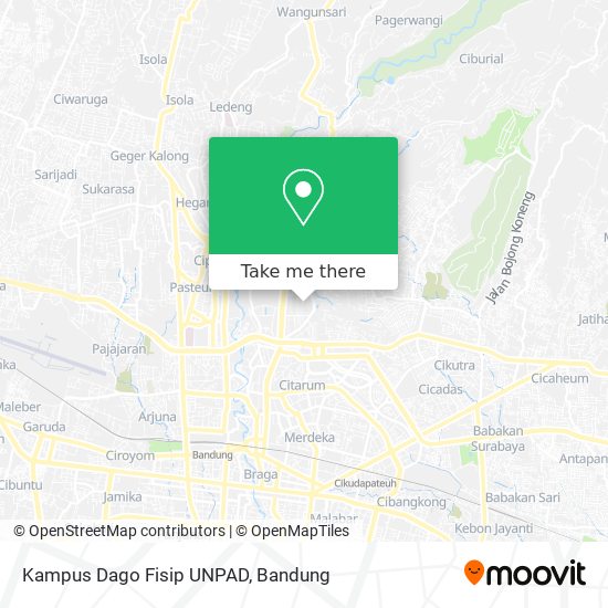 Kampus Dago Fisip UNPAD map