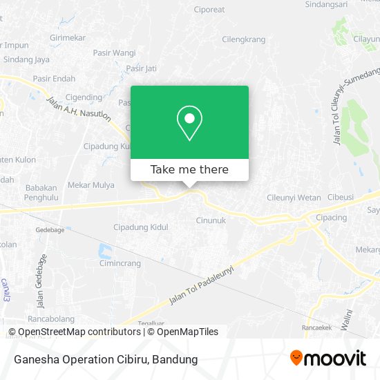 Ganesha Operation Cibiru map