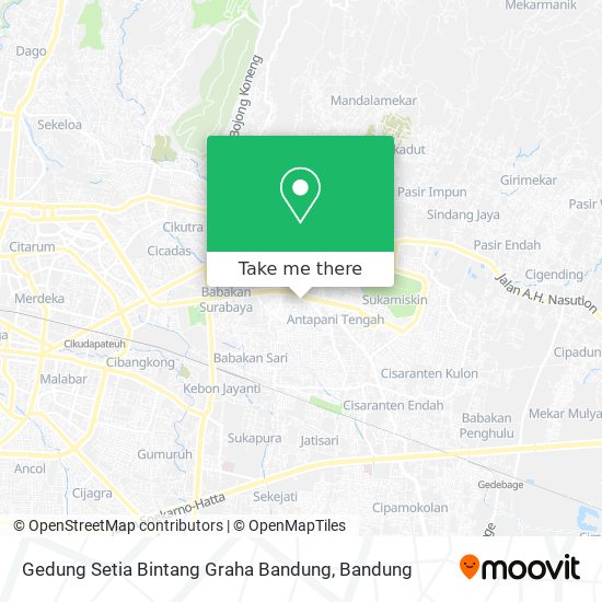Gedung Setia Bintang Graha Bandung map